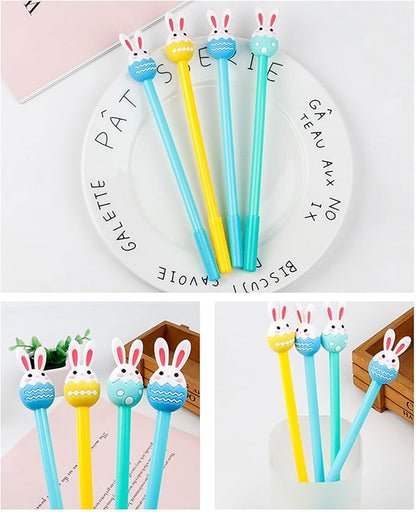 Rabbit Carrot Eggs pens 32pcs Gel Ink Pens 0.5 mm Black Ink Novelty Pens for Child, Women Coworkers Kids Office School Home Wedding Bridal Shower Gifts Party Supplies (Rabbit Carrot pens 32pcs)