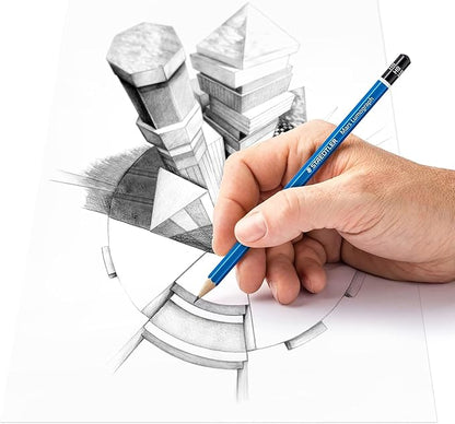 STAEDTLER Mars Lumograph 2B Graphite Art Drawing Pencil, 6 Pencils