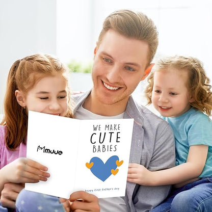 Happy First Father's Day Card for New Dad, Cute 1st Fathers Day Card, Sweet First Fathers Day Cards Gifts for Husband from Wife, We Make Cute Babies
