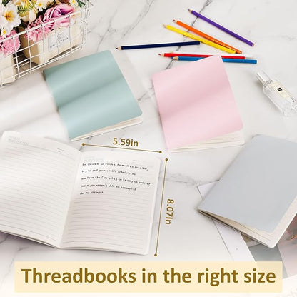 Ddaowanx 24 Pack Colorful Lined Notebooks, Journals in Bulk, 72 Pages, 36 Sheets,8.3x5.5 Inch, A5 Size, Travel Writing Notebooks Journal for Office School Supplie(Lined-24pack, 8 Colors)