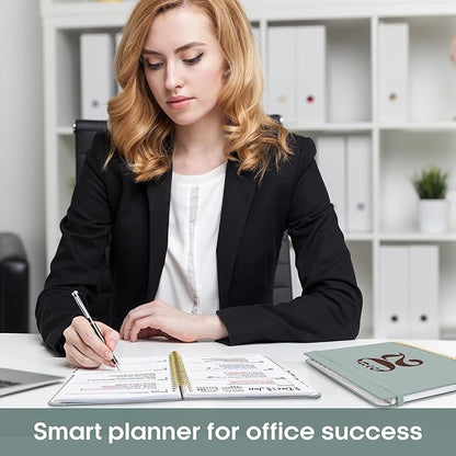 2026 Planner, Weekly and Monthly Calender Planner, Jan 2026 to Dec 2026, Hardcover 2026 Calendar Planner Book with Tabs & Inner Pocket, Office Home School Supplies for Women & Men - A5 (6.3" x 8.5"), Dusty Blue