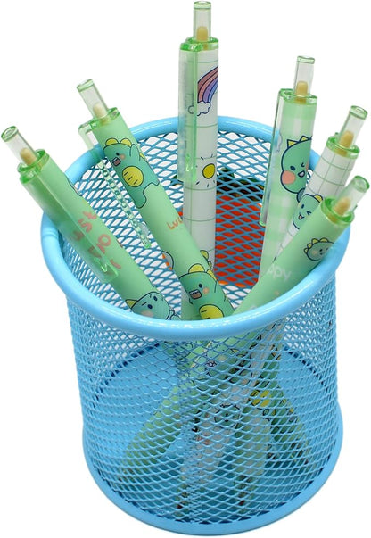 YYaaloa 48pcs Cute Pens Black Gel Ink Pens Green Dinosaur Pens Retractable 0.5mm Gel Pens Fun Pens for Kids Girls Boys Women Office School Supplies Christmas Xmas Gifts