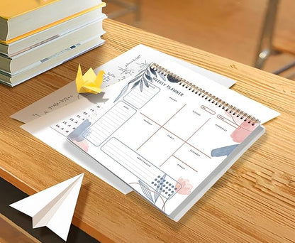 Weekly Planner Pad,Weekly To Do List Notepad with 52 Undated Sheets Weekly Planner Notepad (8.8"×11") Weekly Desk Planner for Women & Man,Work and Home