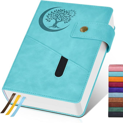 365 Page Thick Lined Journal Notebook for Men Women, A4 Large Leather Journals for Writing, Hardcover Notebooks for Work, School, Note Taking, Business, Travel Diary, College Ruled 8.5" x 11"