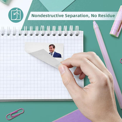 Funny Sticky Notes Cute 4 Pads, Office Sticky Note Pads Michael That's What She Said, Cute Sticky Notes Office Desk Gifts, Self-Stick Note Pads Bulk, Set of 4