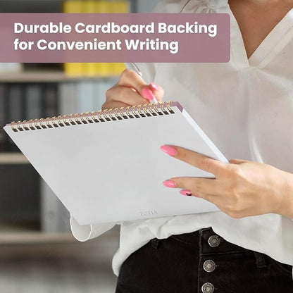 Weekly To Do List Notepad with 52 Undated Sheets（8.5"×11"）- Undated Weekly Planner Notepad for Office Desk Accessories and Supplies - Midnight Lilac