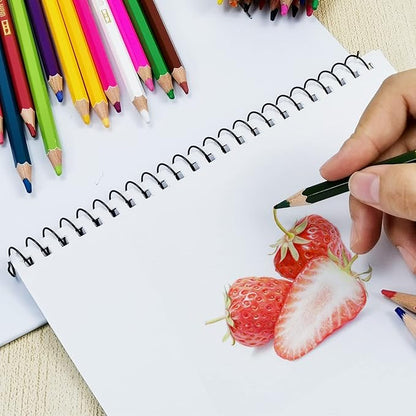 Rayson 7.9mm Spiral Wire Coil for Binding, 4:1 Pitch, 48-Loops, 5/16" Coils Metal Comb Binding 40 Sheet Capacity, Black Color & Pack of 100