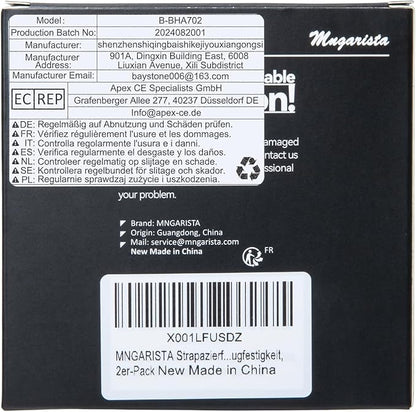 MNGARISTA Heavy Duty Retractable Keychain with Belt Clip, ID Badge Reel, Badge Holder with 31.5' Steel Cord and Key Ring, 9.0oz, 2-Pack