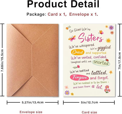 Funny Birthday Card for Women, I Am Your Sister, A Laugh-Out-Loud Gift, Suitable for Friendship Day and Congratulations, Perfect for Celebrating A Special Sister