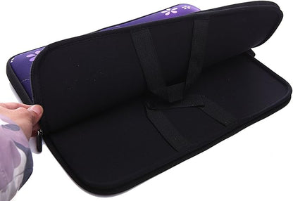13.3-Inch to 14-Inch Laptop Sleeve Case Neoprene Carrying Bag with Hidden Handles for MacBook/Notebook/Chromebooks (Classic Purple)