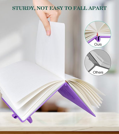 Lined Journal Notebook for Women, A5 200 Pages Hardcover Leather Journals for Writing, Thick Daily Journaling, College Ruled Notebooks for Work School, Note Taking, Business 5.75'' X 8.38'' Purple