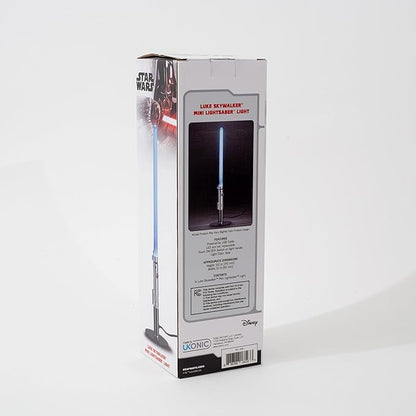 Star Wars Luke Skywalker Lightsaber 12-Inch Desktop LED Mood Light for Nightstand Table