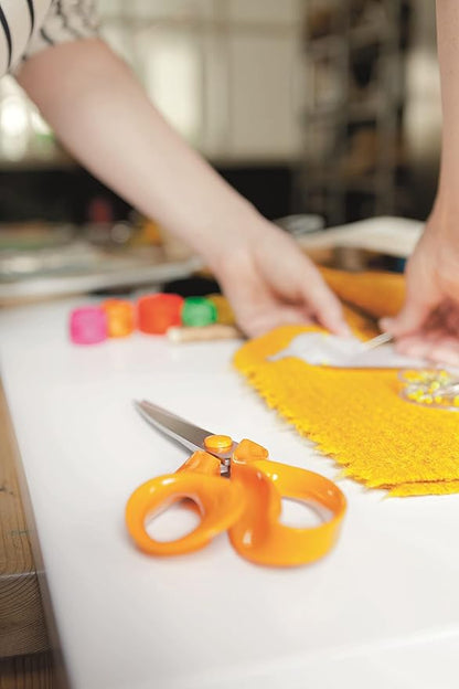 Fiskars Tailor Scissors, Length: 27 cm, Stainless Steel Blade/Plastic Handles, Orange, Classic, 1005145, 9.4 x 27 x 2.1 cm