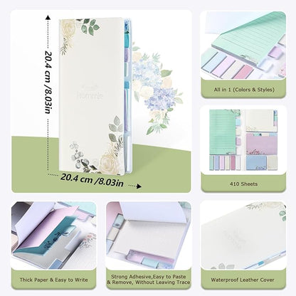 Sticky Notes Set Sticky Notes Tabs Divider Sticky Notes Planner Sticky Notes Sticky Note Dividers Tabs Book Notes Office Supplies Back to School Supplies