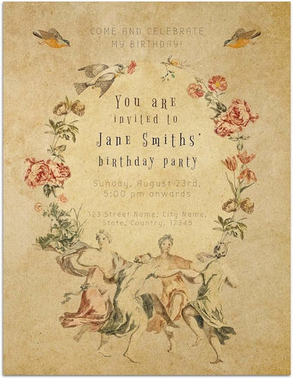 (2 Pack) Stationary Paper for Writing Letters - Vintage Antique Letterhead Paper, Letter Size Stationery Writing Paper, 200 Sheets Double-Sided Invitation/Decorative Printer Paper, 8.5" x 11"
