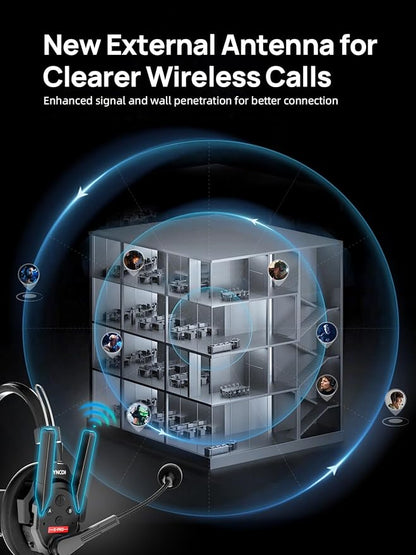 SYNCO XTALK XPRO2 Wireless Intercom Headset System, 2 Person 2.4GHz Wireless Communication Headset 500m/1640ft with Noise Reduction Program Production Live Show, Xtalk-Xpro2-Wireless-Headset-Intercom
