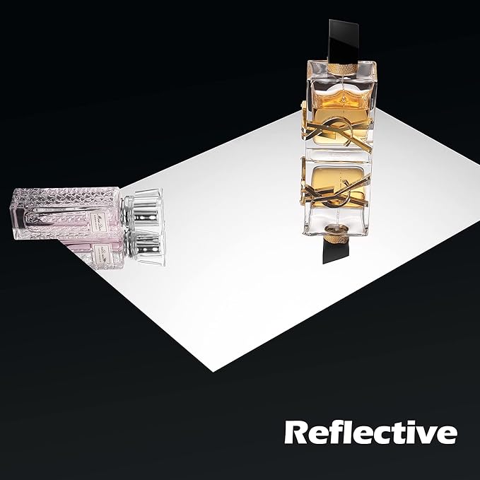 FunStick 24"x197" Large Flexible Self Adhesive Mirror Stickers for Walls Mirror Decor Stick on Mirror Contact Paper Peel and Stick Plastic Mirrors Tiles for Bathroom Gym Bedroom Wall Stickers Cabinets