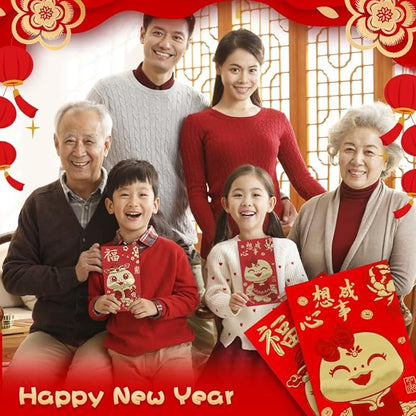 Red Envelope Snake 2025, 36 Pcs Cute Red Envelopes Chinese, Chinese New Year Red Envelopes, Lunar New Year Envelopes, Red Packets, Hong Bao, Lucky Money Envelopes for Wedding Birthday Spring Festival