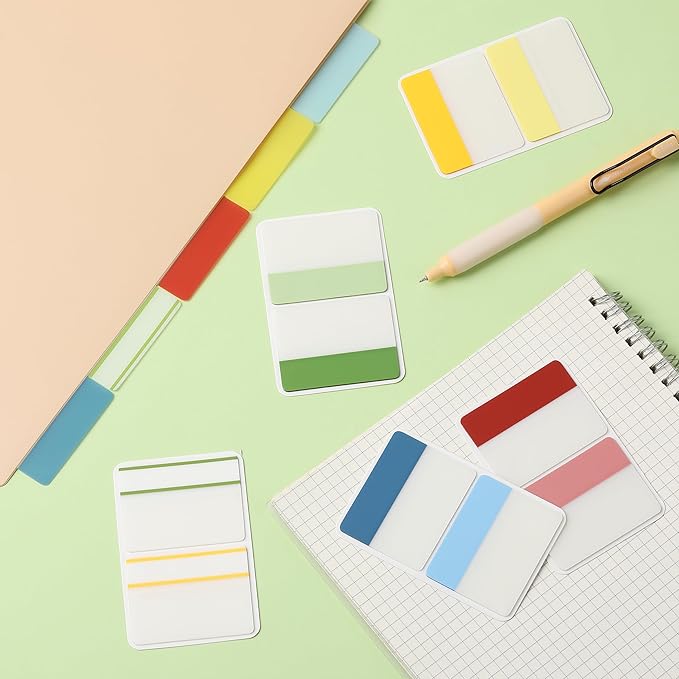 Mr. Pen- Sticky Index Tabs, 500 Pcs, 21 Sets, Colorful Sticky Tabs for Notebooks, Page Markers, Page Tabs for Binders, Page Tabs Sticky Tabs for Books, Notebook Tabs, Book Sticky Tabs for Notebooks