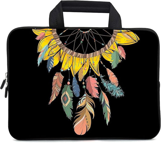 11.6 12 12.1 Inch Laptop Carrying Bag Protective Chromebook Case Pouch Netbook Notebook Ultrabook Bag Tablet Sleeve Cover Travel Briefcase with Handle for Men Women (Dreamcatcher)