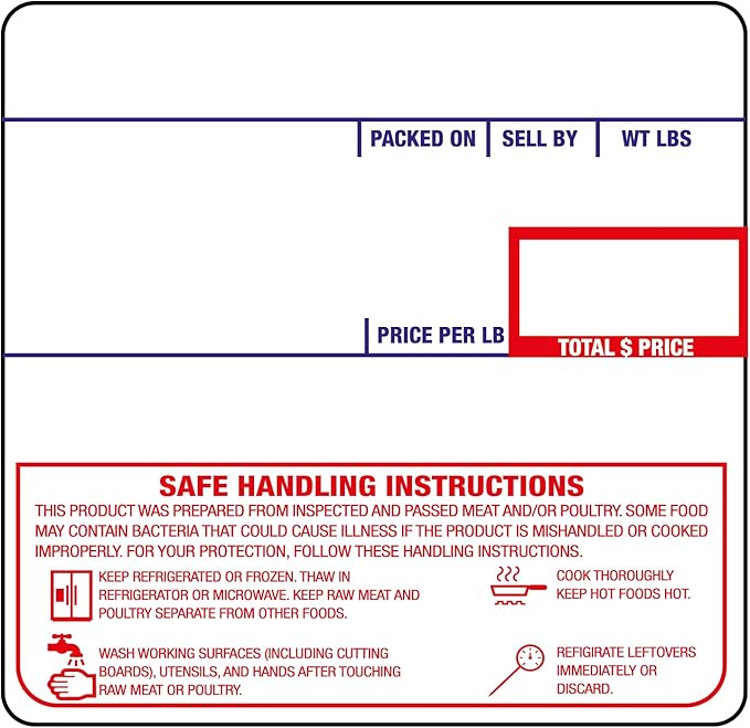 CEPRICO - CAS 8040 Scale Labels | 12 Rolls for CAS Scales | CAS lst-8040 Printing Scale Label | Quality for CAS Digital Scale | UPC Safe Handling | CAS lp 1000 | 500 Labels for Scales | Try It