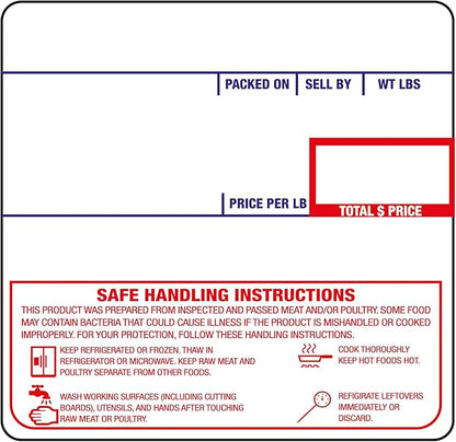 CEPRICO - CAS 8040 Scale Labels | 12 Rolls for CAS Scales | CAS lst-8040 Printing Scale Label | Quality for CAS Digital Scale | UPC Safe Handling | CAS lp 1000 | 500 Labels for Scales | Try It