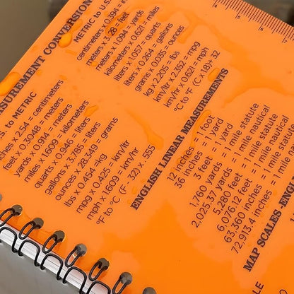 2PCS Field Grid Weatherproof Spiral Notebooks 4.8"x7" with All-Weather Stone Paper and Waterproof PVC Cover, 100 Pages per Pocket Notepad, A6 Medium Memo Steno Pads (Field, Blue)