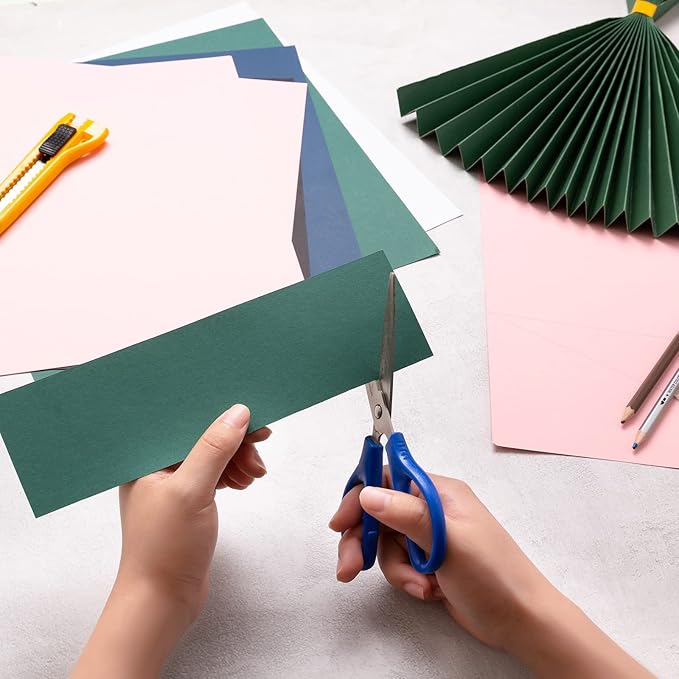 100 Pack Thick Paper Cardstock Blank Heavy Cards Stock for Invitations, Greeting Cards Making, Postcards, Photos, 250GSM Thick Paper (Black, 12x12 inches)