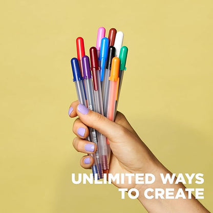 SAKURA Gelly Roll Gel Pens - Fine Point Ink Pen for Journaling, Art, or Drawing - Assorted Colored Ink - 5 Pack