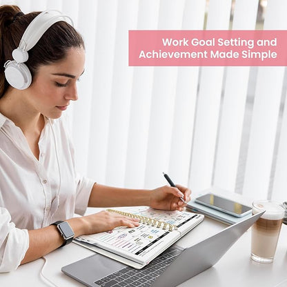 2026 Planner, Weekly and Monthly Planner for Women, January 2026 to December 2026, Pretty Hardcover 2026 Calendar Planner Book with Tabs, Inner Pocket, Spiral Bound, Perfect Office Home School Supplies - 6.3" x 8.5", Whimsical Bits