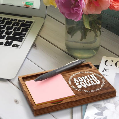 Admin Squad Gifts, Admin Life Gift, Admin Team Gifts, Administrative Assistant Staff Gifts, Thank You Administration Appreciation Gifts Office Desk Self-Stick Note Pad Holders ZSS8