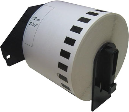 Brother Genuine, DK-2205 Continuous Paper Label Roll, Cut-to-Length Label, 2.4” x 100 Feet, (1) Roll Per Box (Pack of 2)