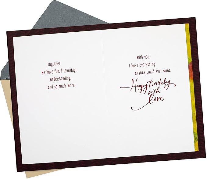Hallmark Birthday Card for Husband or Boyfriend (Man I Love)