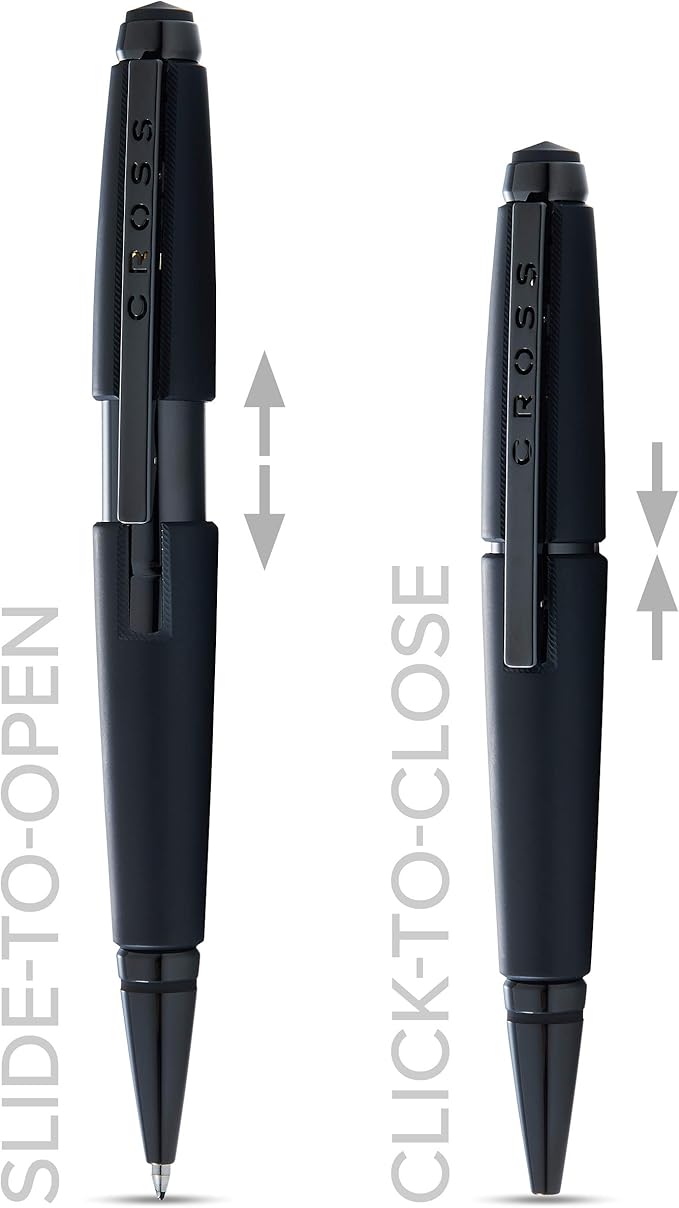 Cross Edge Matte Black Lacquer Gel Rollerball Pen