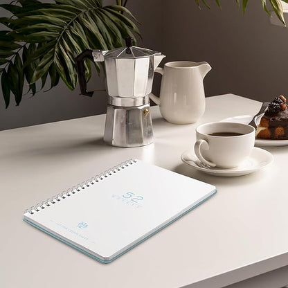 Weekly Planner with Habit Tracker Undated 52 Weeks To Do List Notebook Teacher Academic Weekly Planner Notebook for Weekly Goals Work Planner, 5.8" x 8" - Blue