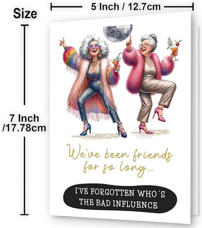 Birthday Cards for Women Funny, Best Friend Cards for Women, Happy Birthday Card for Friend, Birthday Cards for Sister, Sassy Birthday Cards for Women, Funny Friendship Birthday Cards for Bestie