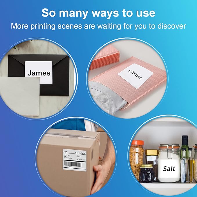 (8164/5164) 6 Up Shipping Address Labels, 3.33" X 4" FBA SKU Barcode Label for Inkjet/Laser Printer (500 Sheet -3000 Labels)