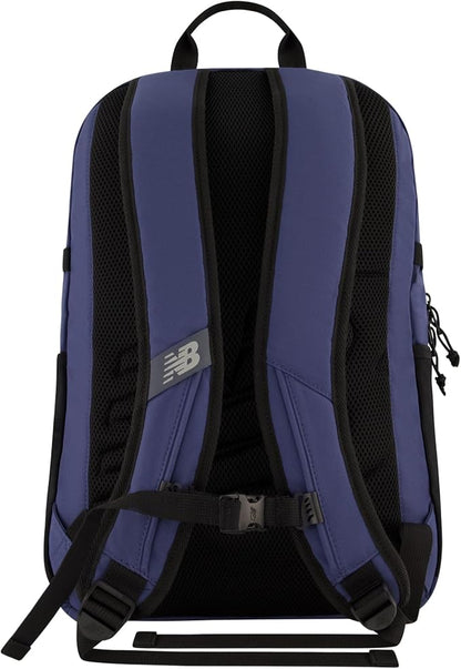 New Balance Laptop Backpack, Terraine Bungee Computer Travel Bag for Men and Women, Blue, 18 Inch