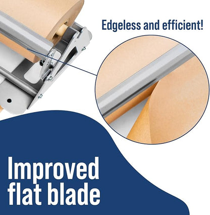 DIY Crew 12 Inch Paper Roll Dispenser and Cutter - Heavy-Duty Wall Mountable, Non Slip Tabletop - Kraft, Freezer, Butcher Paper - Up to 1000ft Rolls