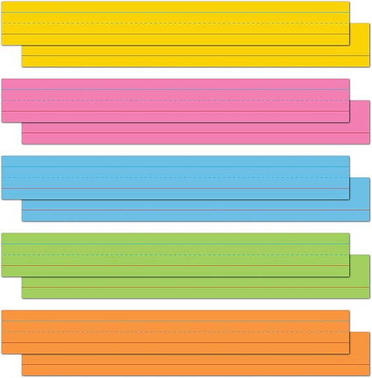 Astrobrights Colored Sentence Strips, 3" x 24", 65 lb/176 gsm, 5-Color Assortment, 100 Count (91992)