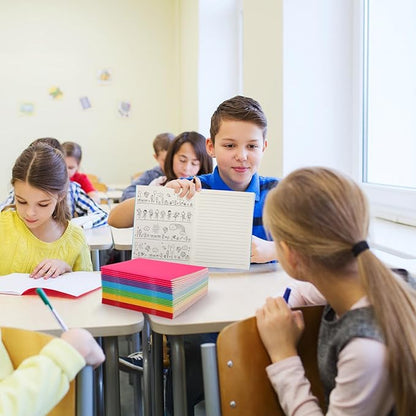 Gueevin 30 Pcs Blank Books for Kids to Write Stories Bulk Composition Notebooks Colorful Soft Cover Notebooks for Drawing Ruled Lined Journals Sketching Kindergarten Easter Gift (Classic Colors)