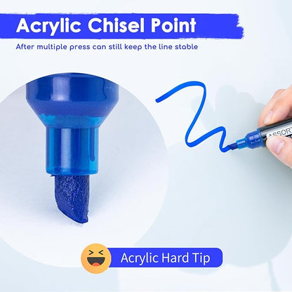 maxtek Dry Erase Markers Chisel Tip, Assorted Colors, Glass Whiteboard Markers for Dry Erase Board, Acrylic Planning Board, Mirrors, Windows, Classroom Must Haves, 8 Count