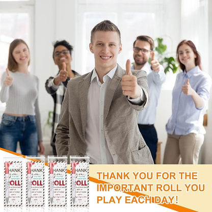 24 Sets Employee Appreciation Gifts Bulk Include Thumbs up Ballpoint Pens Thank You Card with Tie Thank You Gifts for Staff Coworkers Teachers Teem Volunteers Nurse