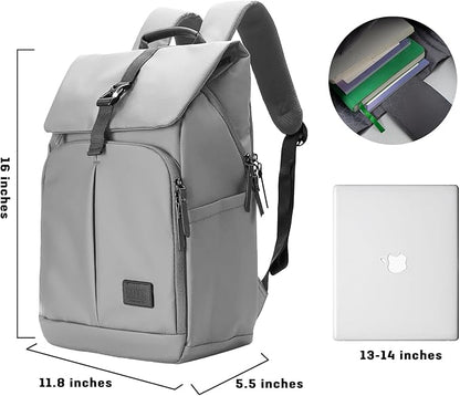 Laptop Backpack, 15.6 Inch Business Travel Fashion Casual Daypack for Men&Women (Grey)