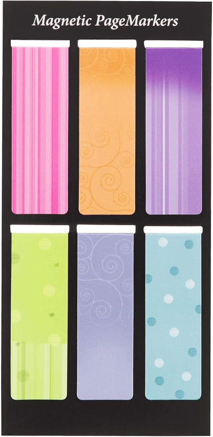 Christian Art Gifts Magnetic Scripture Bookmark Set with Bible Verse: Be Still - Psalm 46:10 Inspirational Puppy-Themed Magnetic Bible Verse Pagemarker Set of 6 for Bibles and Books, Size 2.3" x 0.8"