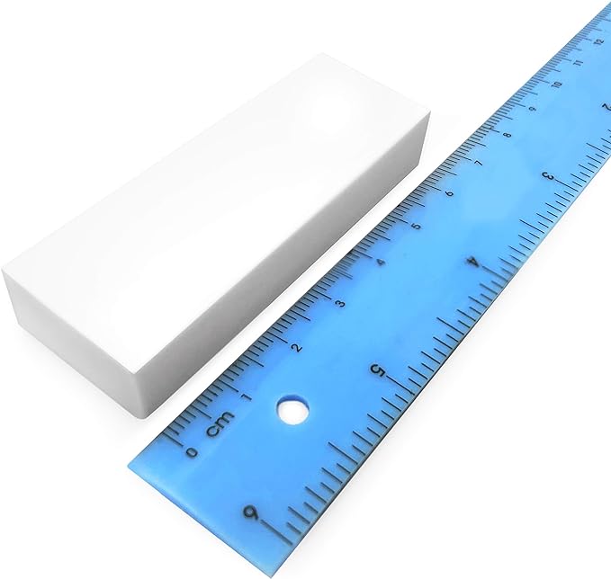 Large Plastic Rubbers Erasers - White - Pack of 2