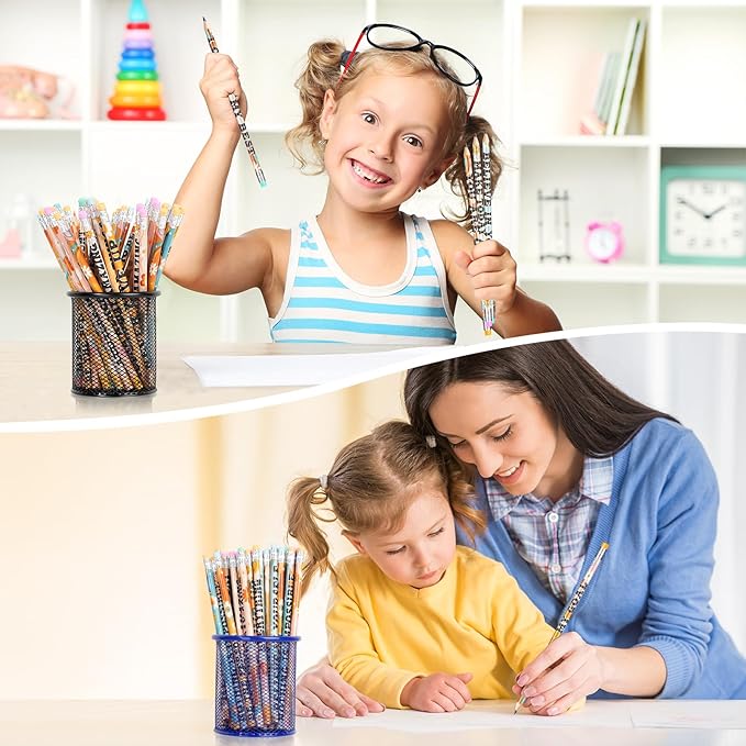 200 Pcs Retro Motivational Pencils Bulk, Inspirational School Pencils for Classroom, Cute Wood Pencils with Encourage Positive Saying, Back to School Supplies for Kids Student Teacher Classroom Reward