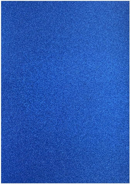 Baisunt 20 Sheets Blue Glitter Cardstock Paper for DIY Art Project, Scrapbook, Birthday Wedding Party Decoration 250GSM(8x12 In, Non Adhesive)