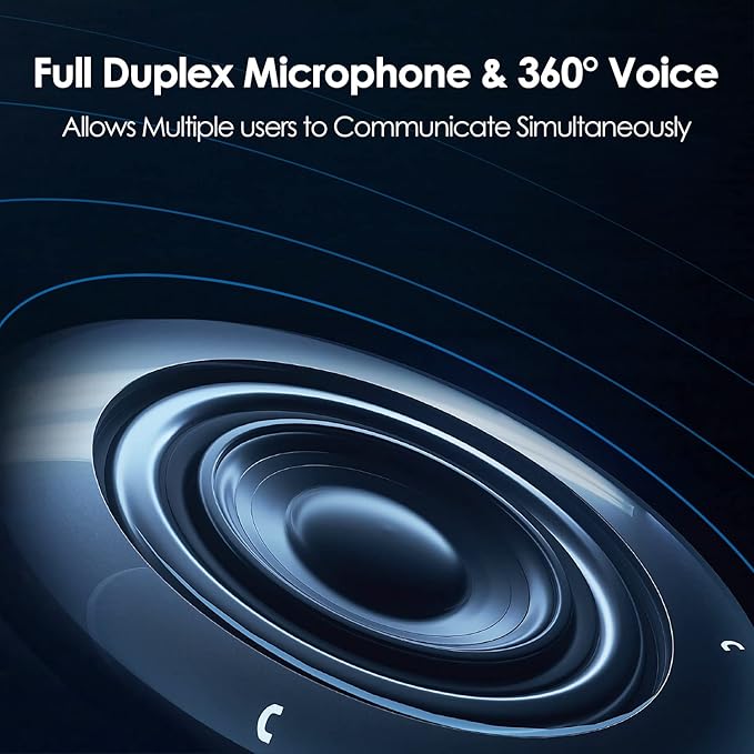 Yealink Bluetooth Speakerphone Conference Speakerphone Microphone Teams Certified CP700 USB Speaker Full Duplex Noise Reduction Algorithm Home Office 360° Voice Pickup