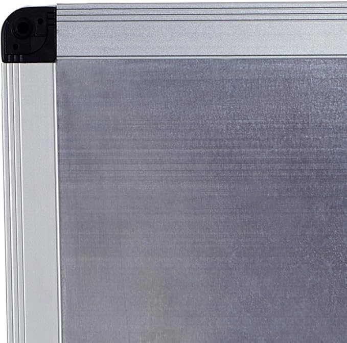 VIZ-PRO Magnetic Whiteboard/Dry Erase Board, 48 X 48 Inches, Silver Aluminium Frame